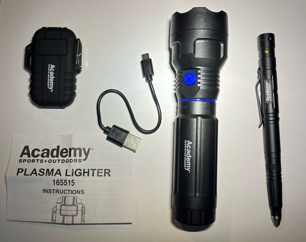 Academy 3-Piece Multi- Purpose Outdoor Lighting Set Survival Tools Flashlight