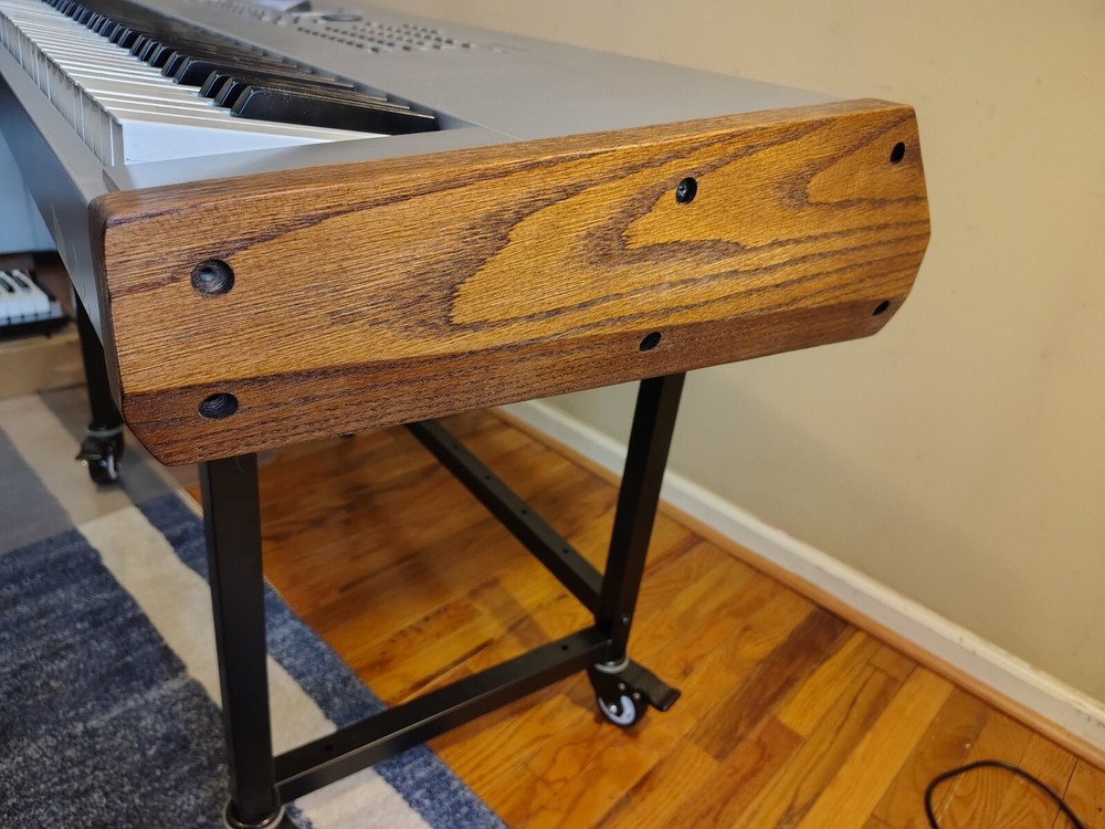 Custom Oak side panels for Yamaha Motif ES8