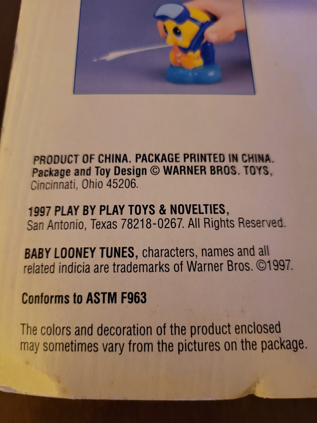 WB Toy Baby Looney Tunes Baby Tweety's Runabout Tub Toons Toy