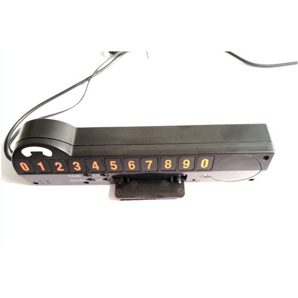Car Thermometer Meter Digital Clock LCD Icing Alarm Inside/Outside Temperature