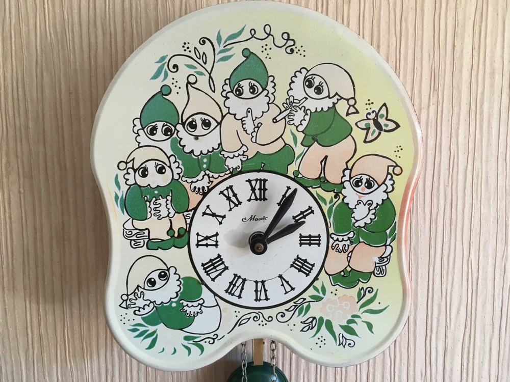 Vintage Clock Soviet Mechanical Clock Working Soviet CLOCK Soviet Wall Clock