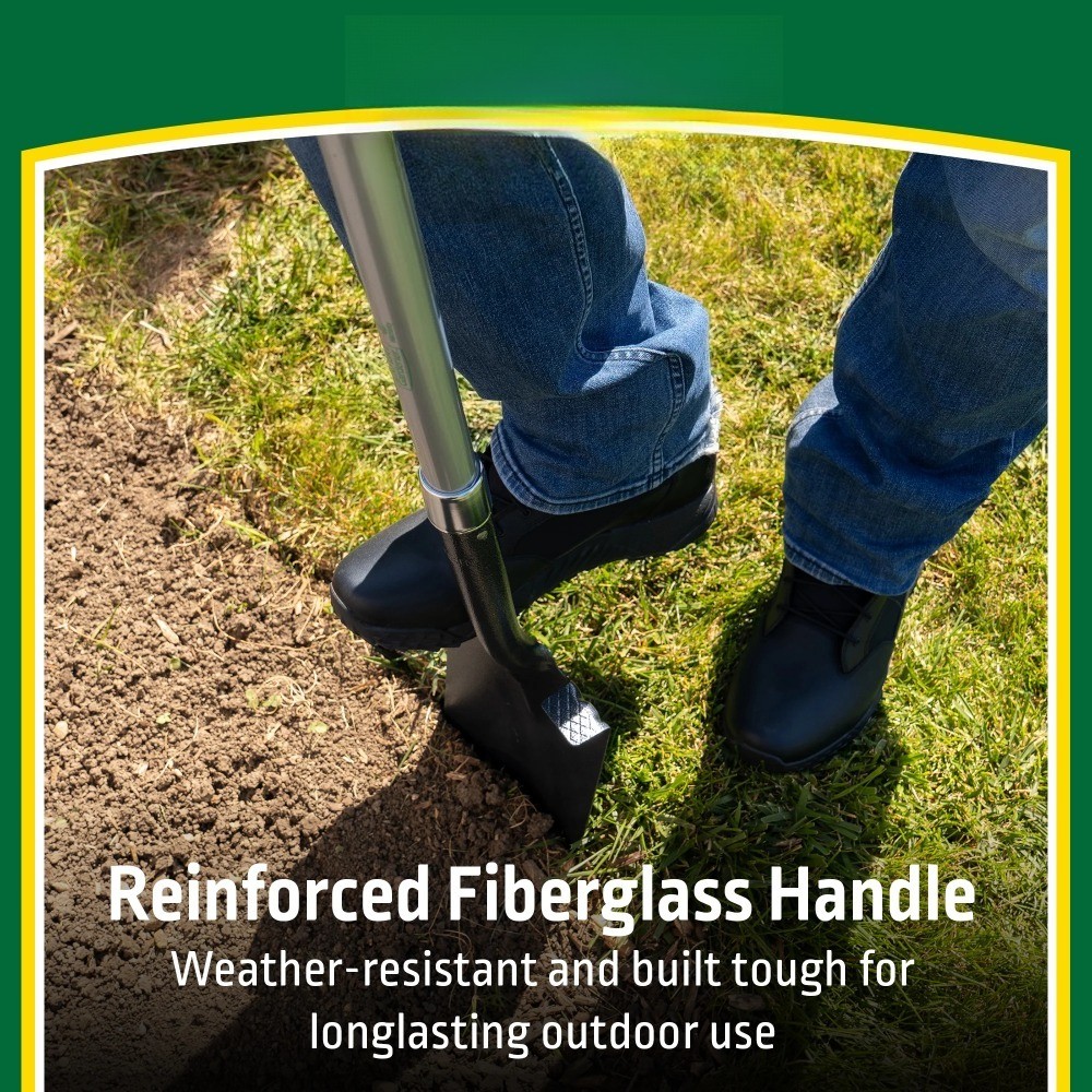 Fiberglass D-Handle Garden Spade with Ergonomic Comfort Grip