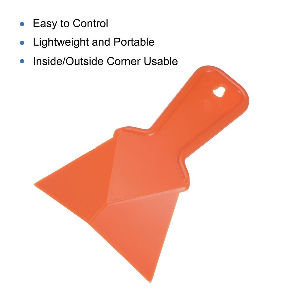 4 Inch Inside Corner Trowel Drywall Corner Tool Plastic Corner , Orange