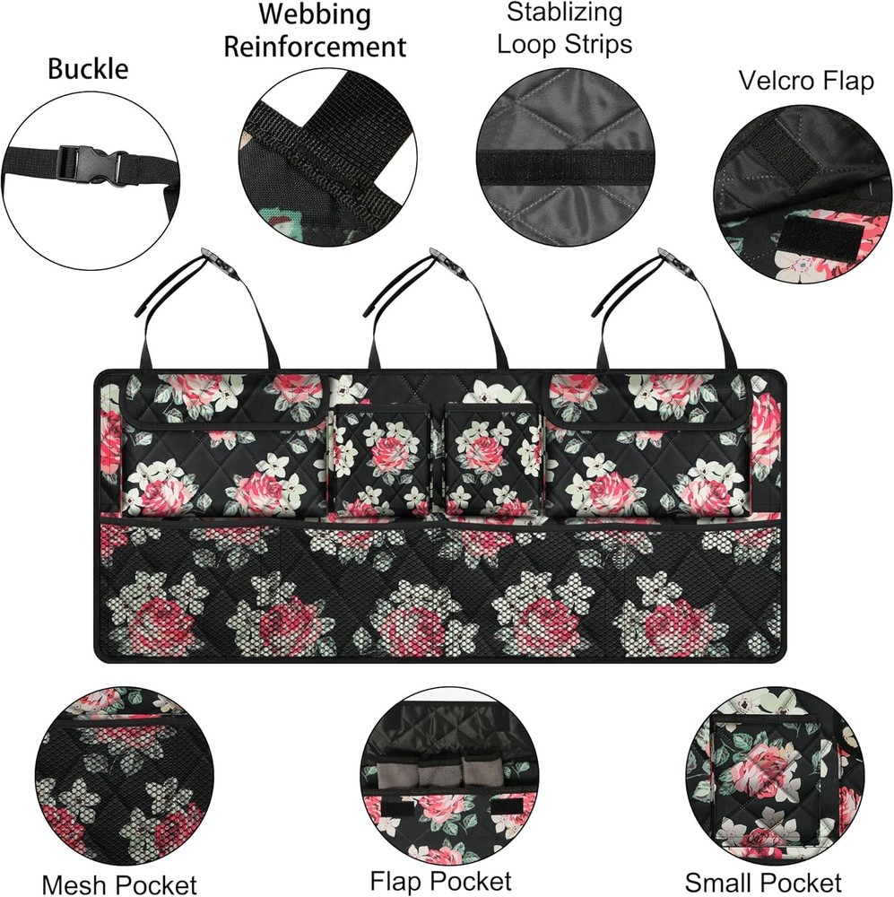 Car Trunk Storage Bag - Floral Pattern