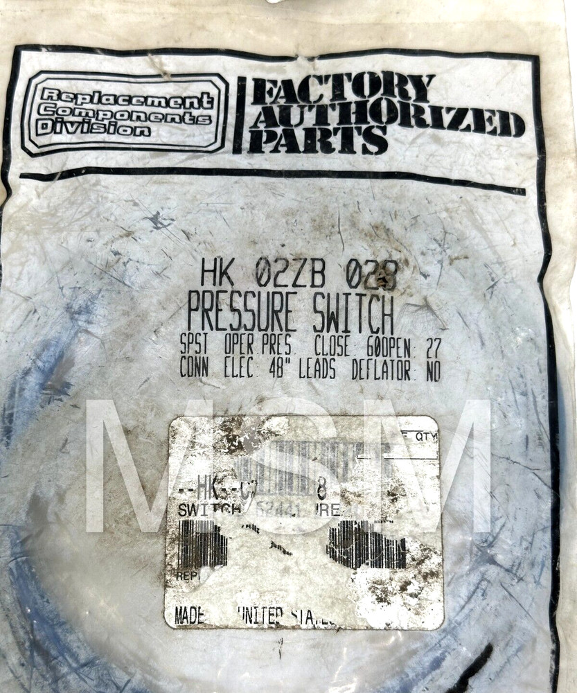 Carrier Pressure Switch HK02ZB028