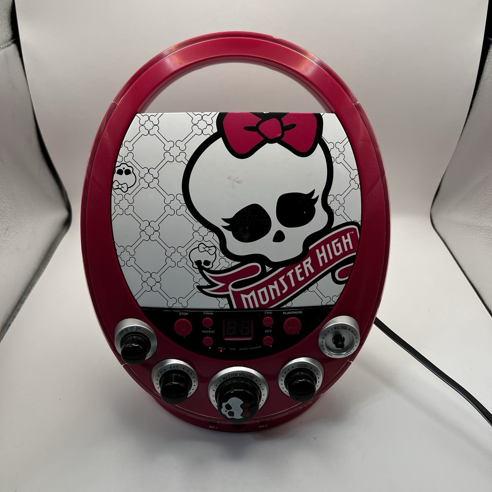 PartsRepair Monster High Disco party CD Player Karaoke Machine Light Up 70148-wm