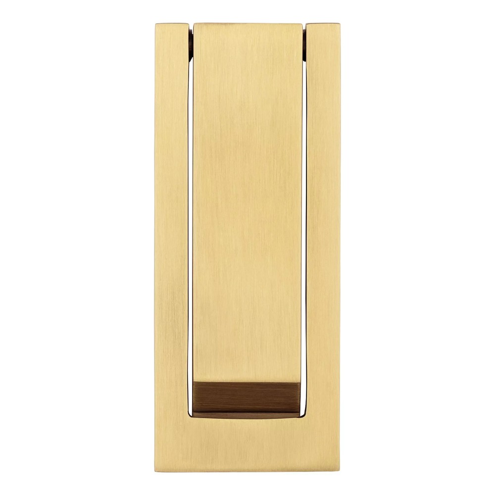 Baldwin 0184.044 Modern Rectangular Door Knocker Lifetime Satin Brass