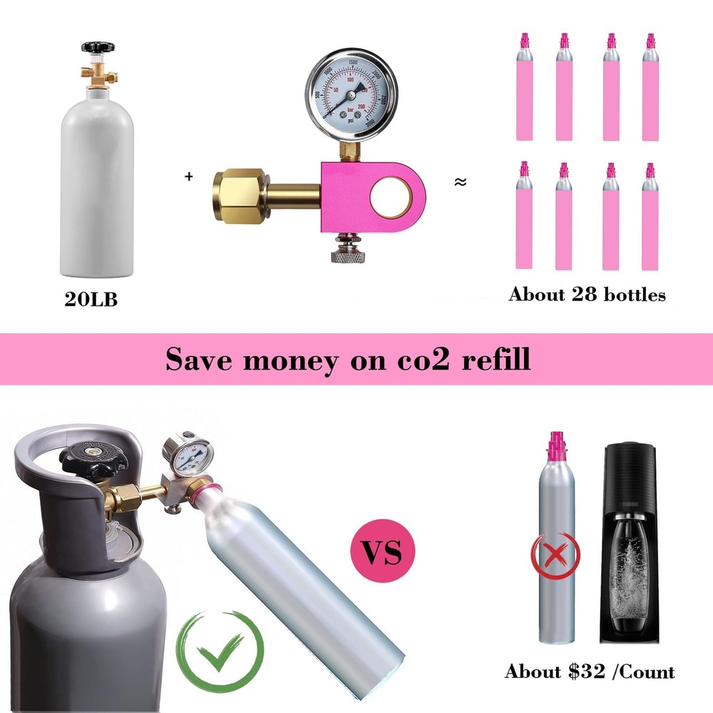 CGA320 New version CO2 refill Adapter,Soda Carbonator Refill Adapter-quick ad...