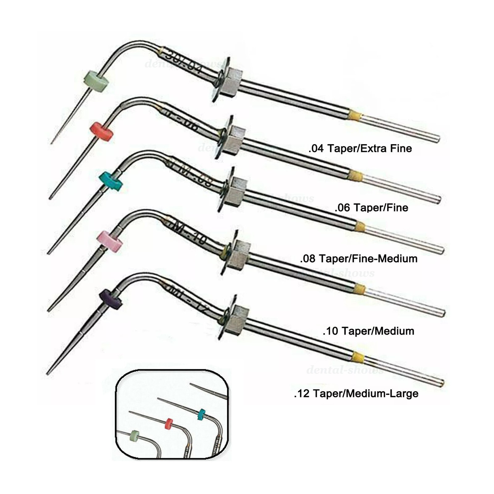 Dental SybronEndo Buchanan System B Heat Pluggers Fill Obturation Tip 5 Sizes