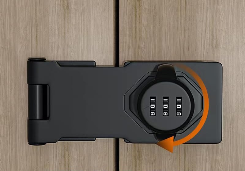 Multifunctional Combination Hasp Lock Combination Lock for Cabinets Mailboxes...