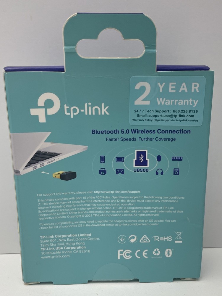 TP LINK 5.0 BLUETOOTH NANO USB BLUETOOTH ADAPTER UB500