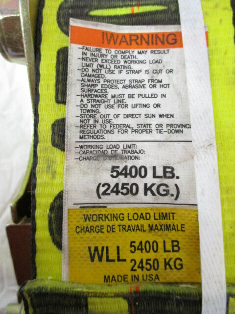 Ancra Ratchet + Strap 3" With Flat Hook (49347-13)