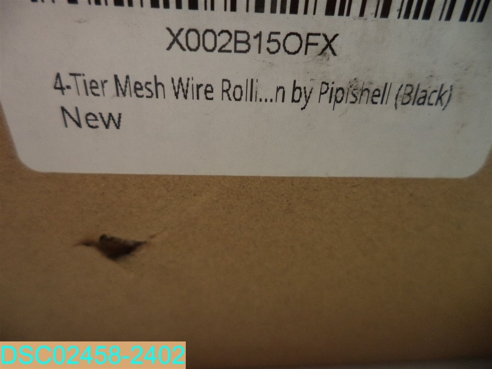 PIUC02 Pipishell 4-Tier Mesh Wire Rolling Cart
