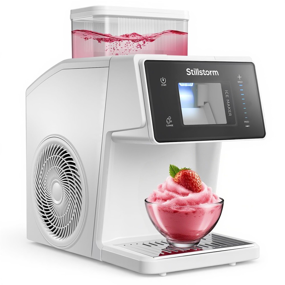 Shaved Ice Machine Snow Cone Maker No Ice Needed，Snowflake Machine with Rapid...