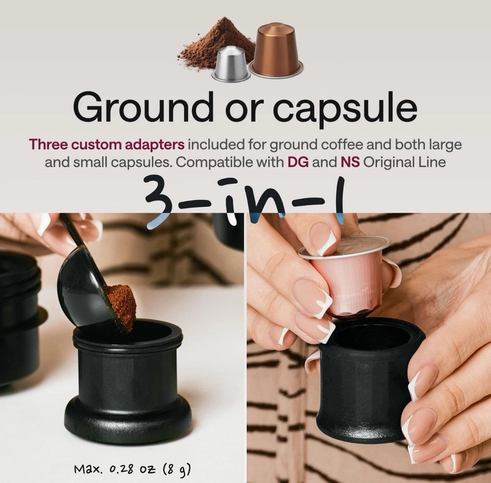 Portable Espresso Machine – Automatic Mini Espresso Maker & Travel 5 Cup Coffee