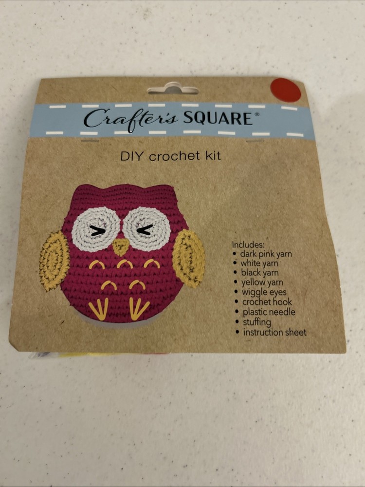 Crafter’s Square DIY CROCHET KIT. OWL SEALED