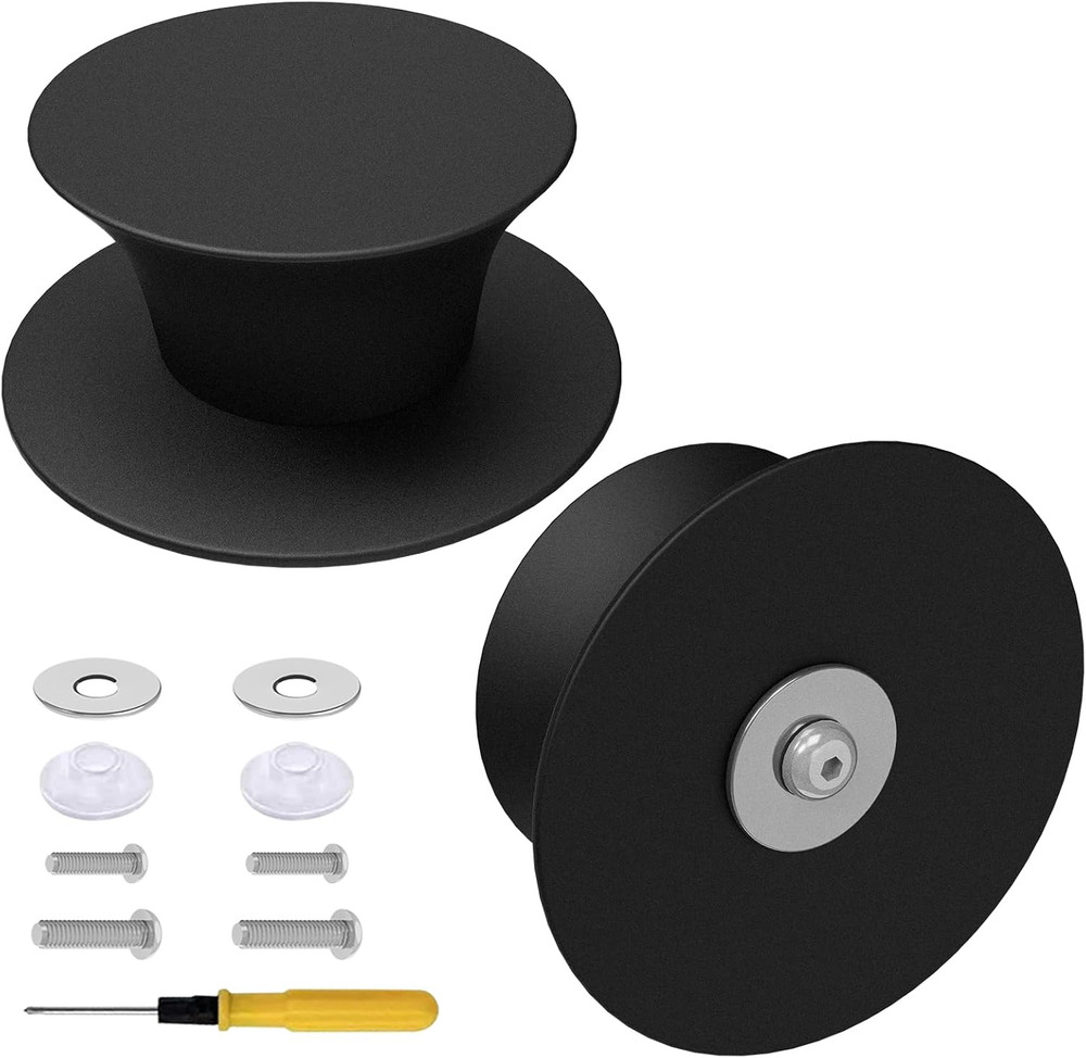 2Pcs Universal Pot Lid Replacement Knobs, Silicone Pan Lid Holding Handles, H...
