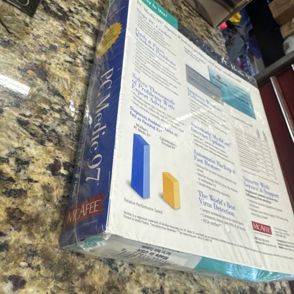 Mcafee PC Medic 97 For Windows 95 CD-ROM Version NEW SEALED