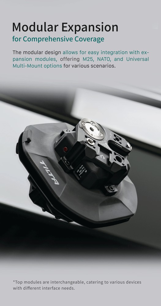 TILTA HDA-ESC Electronic Suction Cup 4.5" Multi-Functional ( Internal Batteries)