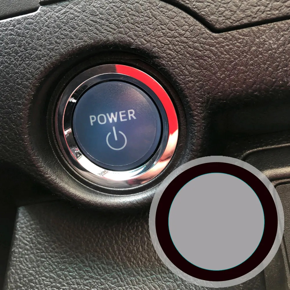 1pc Universal Car Transparent Waterproof Engine Ignition Start Stop Button Anti