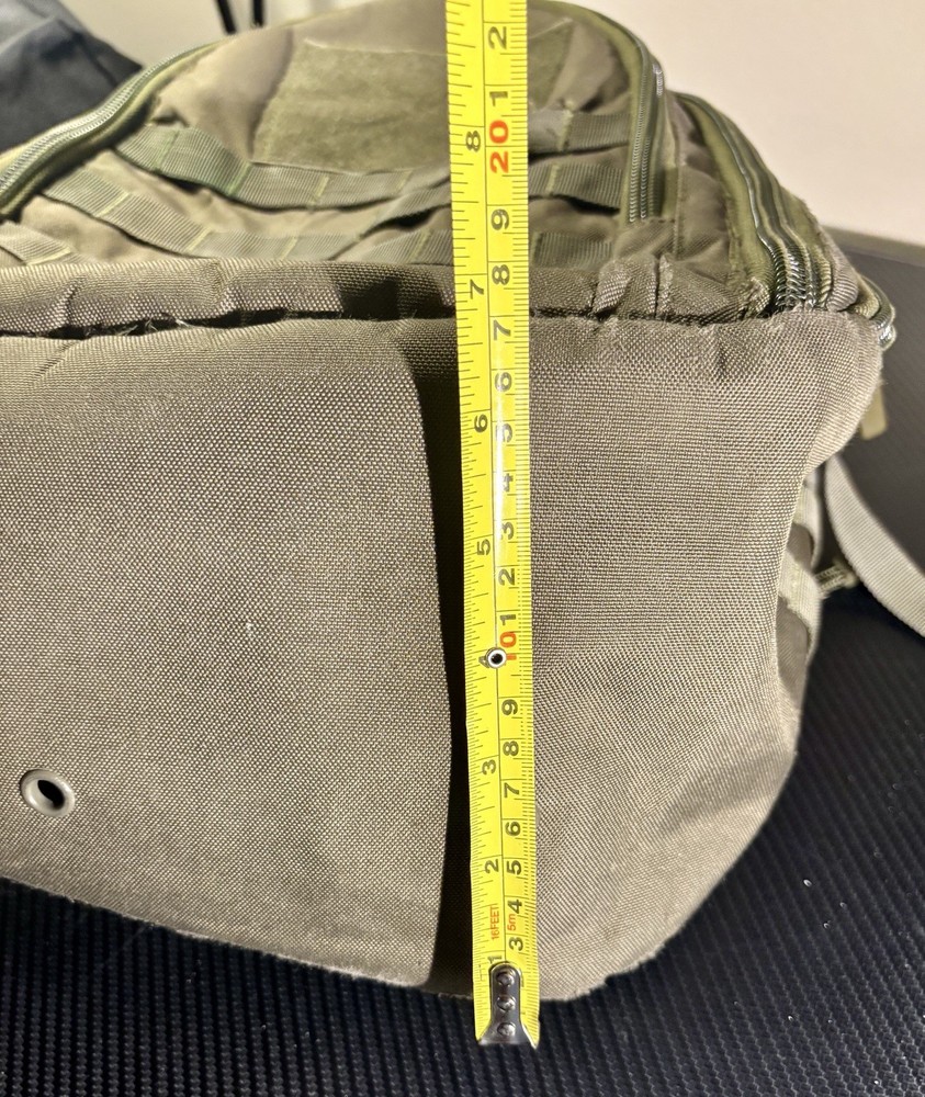 Repaired condor MOLLE TACTICAL sling backpack large OD GREEN