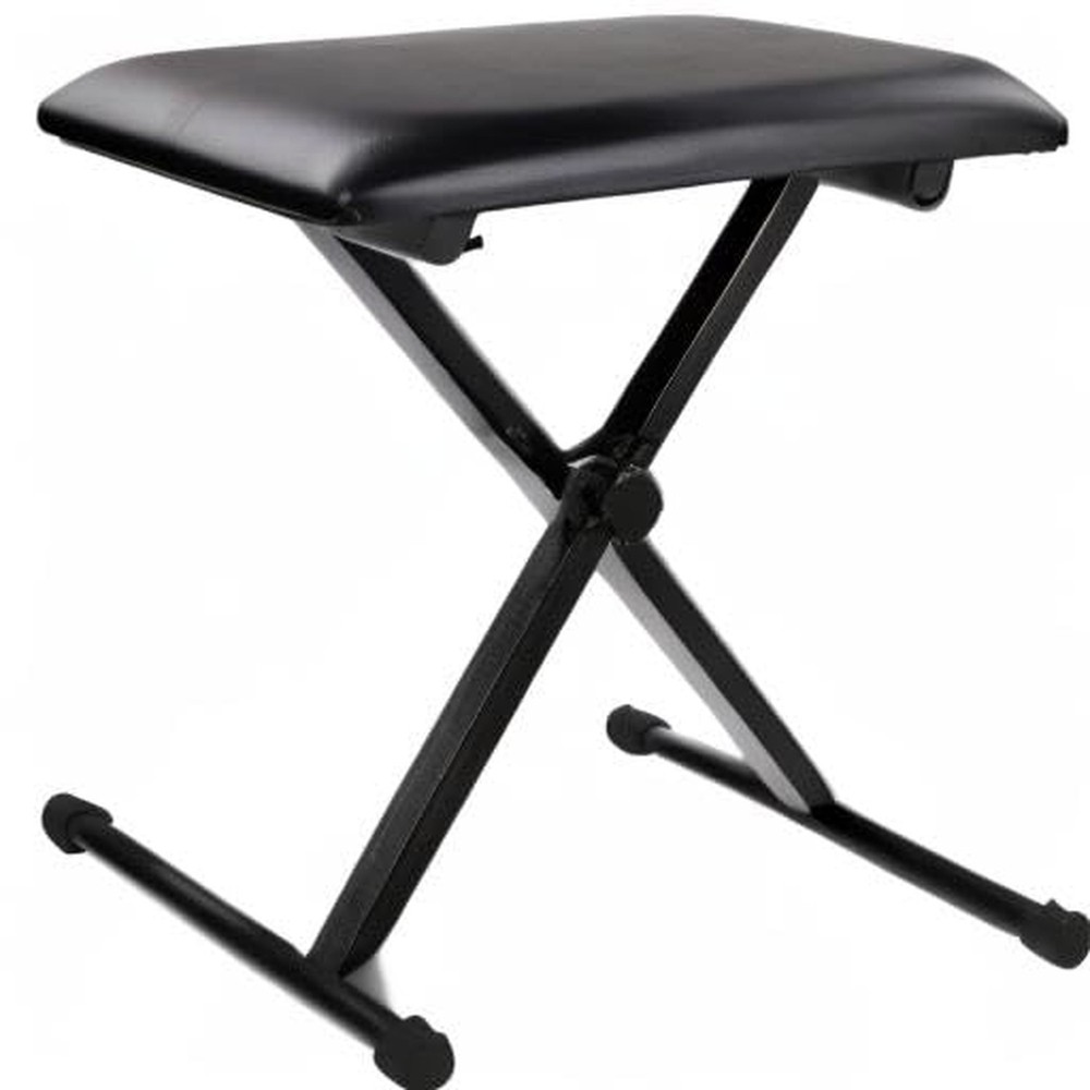 Adjustable Piano Keyboard Bench Comfortable and Stable, X-Design, Black