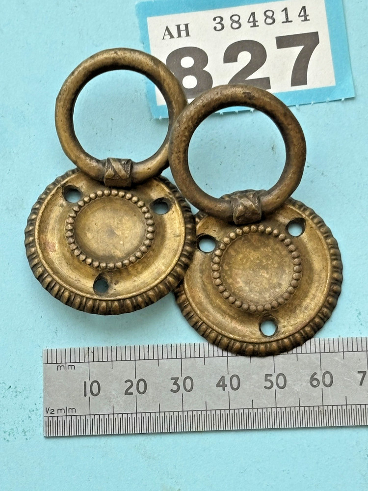 clock maker Antique  Brass bracket clock side handle pulls bracket clock handles