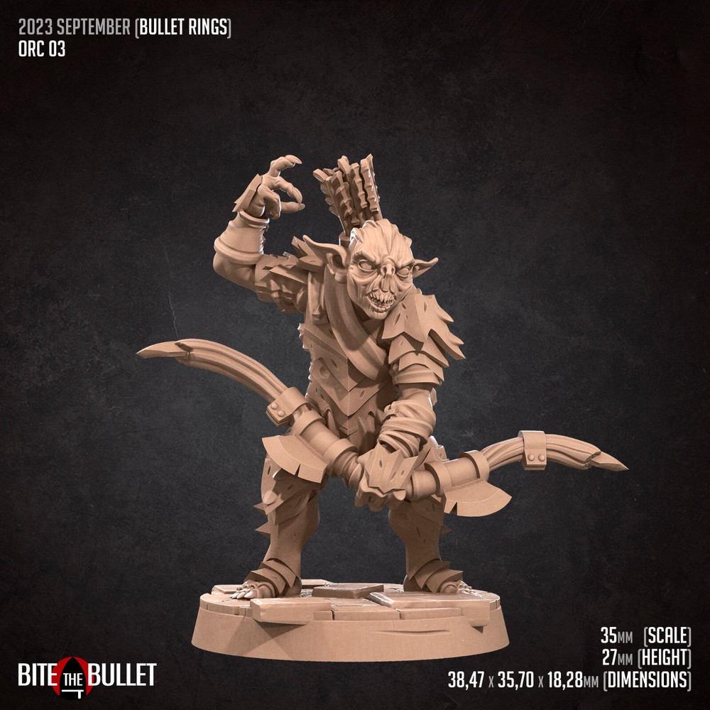 Orc / Goblin Archer C - Bite the Bullet - Dungeons and Dragons