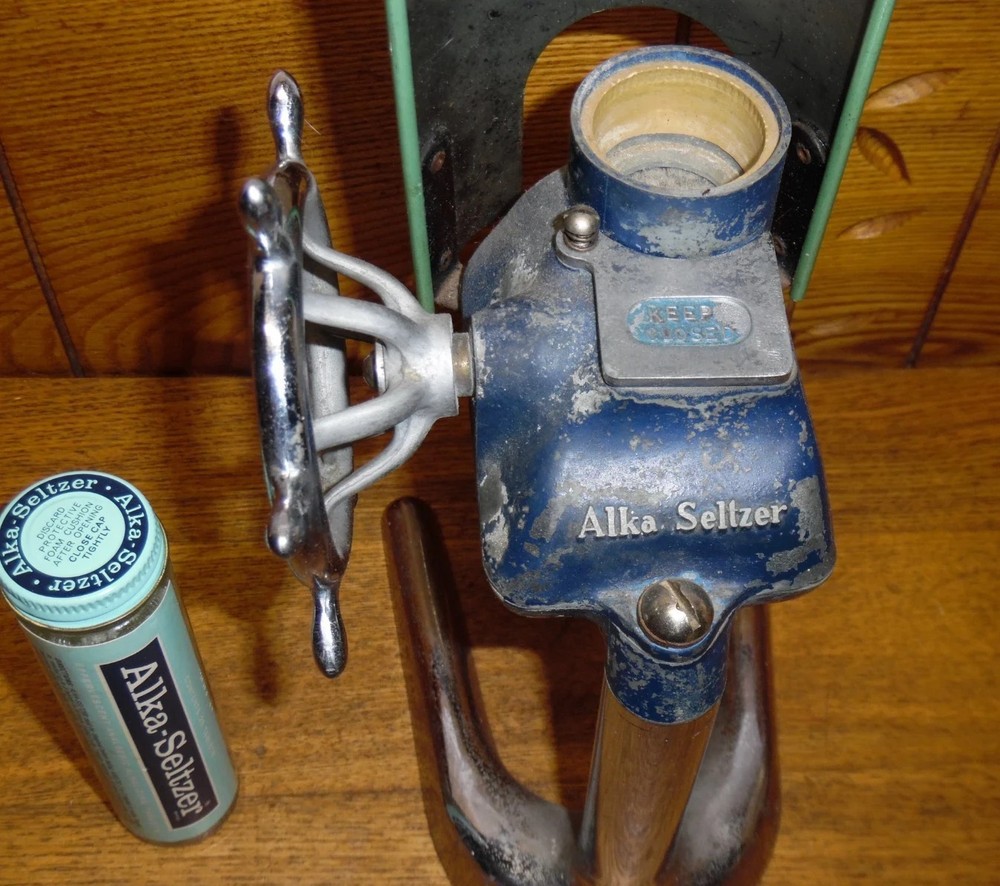 Vintage ALKA SELTZER PHARMACY GRINDER DISPENSER MACHINE