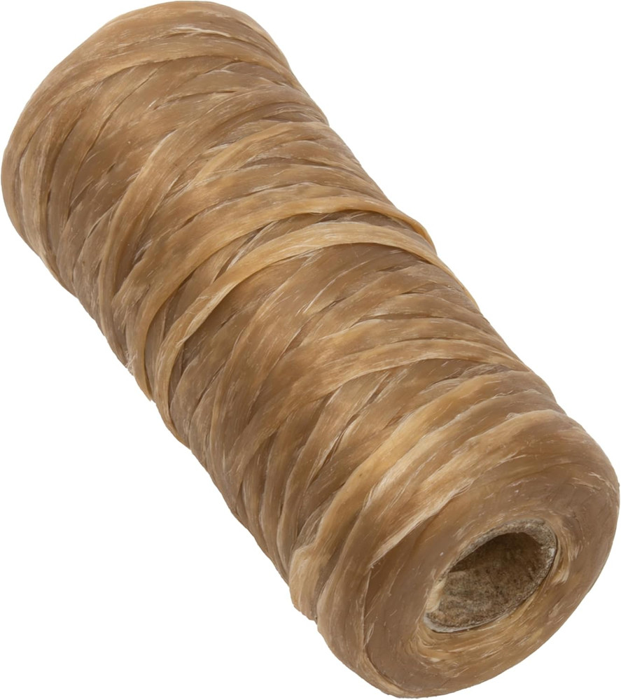 Artificial Sinew Waxed Thread – Flat Polyester Craft String, Natural Color, 5-Pl