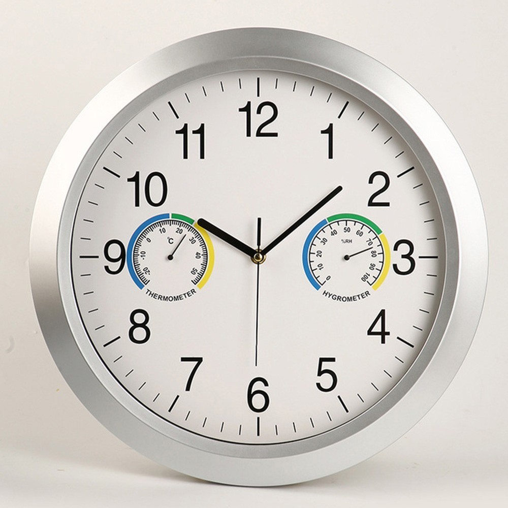 Advanced Wall Clock with Temperature and Humidity Readings for Every Room