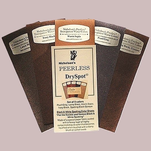 PEERLESS Dry Spot Retouching Dye Sheets Black & White Prints