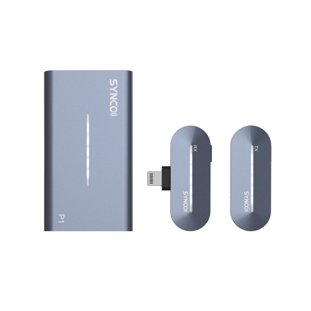Synco P1L 2.4GHz Wireless Microphone with Charging Case for iPhone iPad Vlog