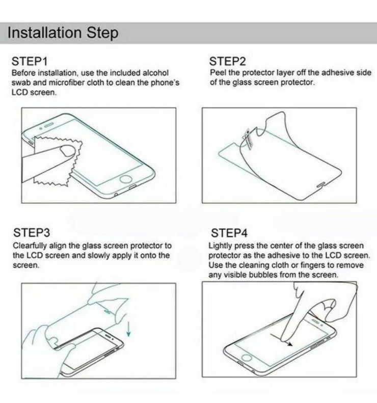 2PACK iPhone 11 /11 Pro Max 2019 Full Coverage Tempered Glass Screen Protector