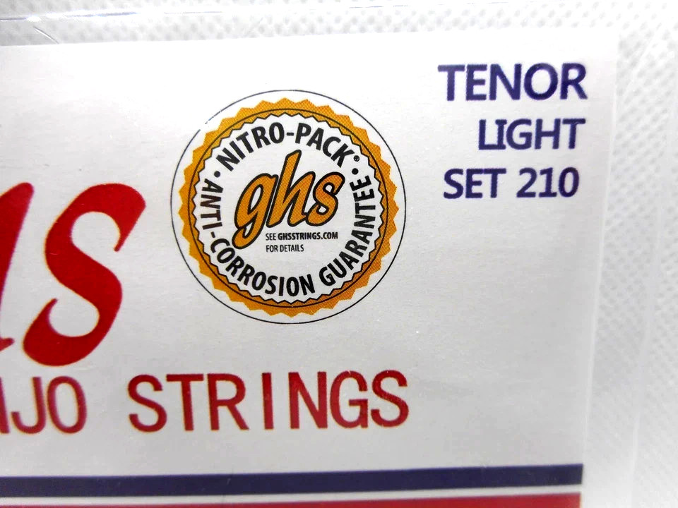 GHS 4 STRING TENOR BANJO STRING SET 210-LOOP END PHOSPHOR BRONZE