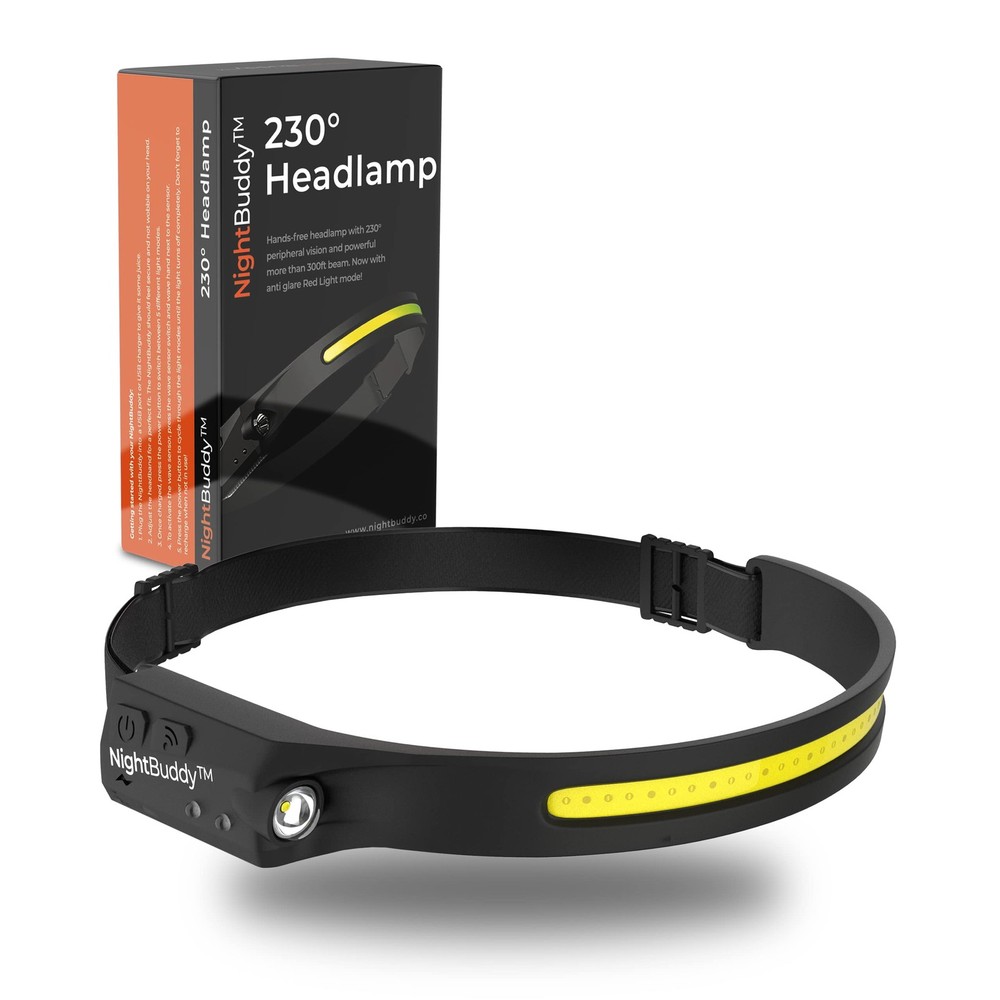 NightBuddy The Original LED Headlamp Rechargeable Flashlight for