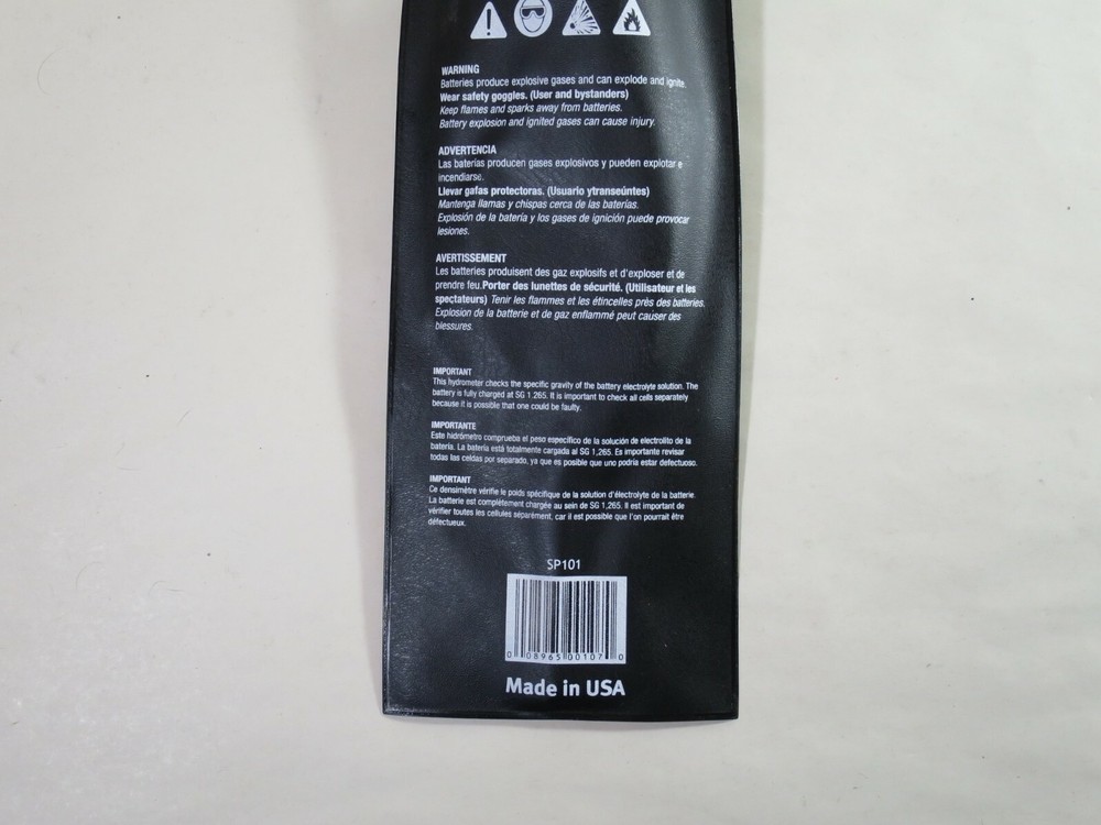 E-Z Red SP101 Battery Hydrometer