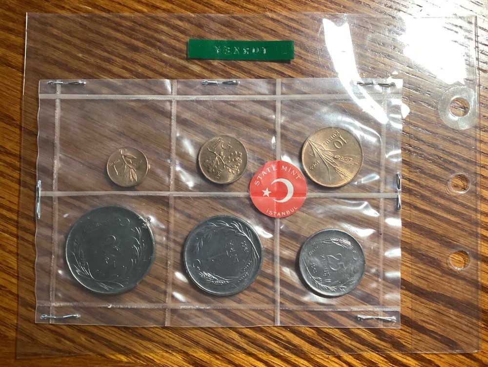 Turkey 1965 Mint Coins Set (Original Pack)