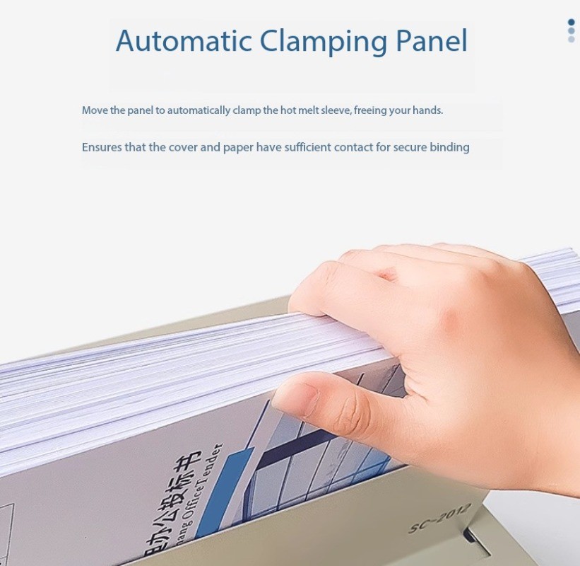 Fully Automatic Hot Melt Binding Machine Electric Glue Book Binder Office Tool