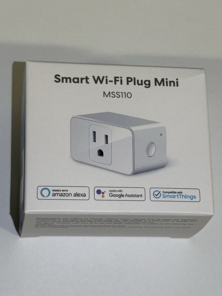 meross Smart Wi-Fi Plug Mini MSS110 Alexa Google Assistant SmartThings