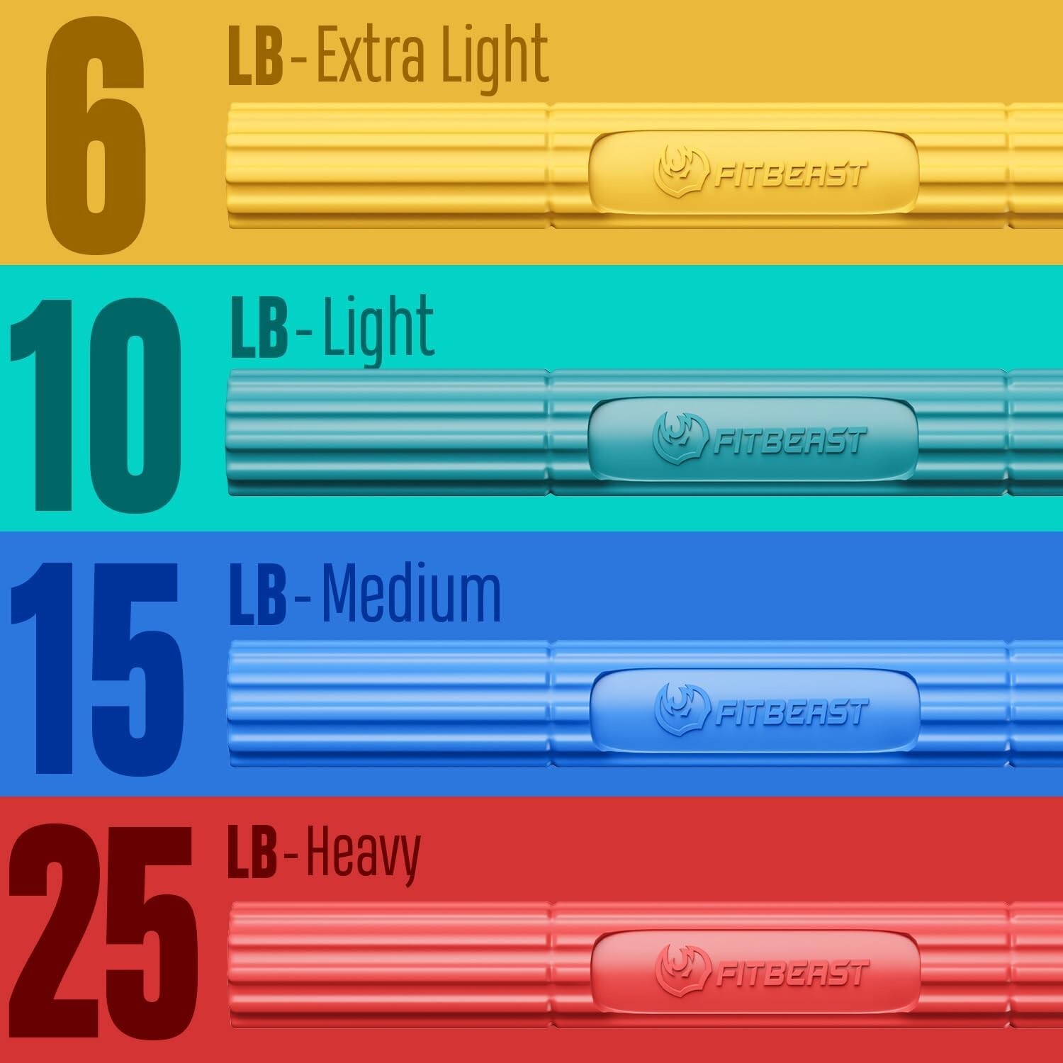 TheraBand FlexBar, Tennis Elbow Therapy Bar, Relieve Assorted Styles-4 Piece Set