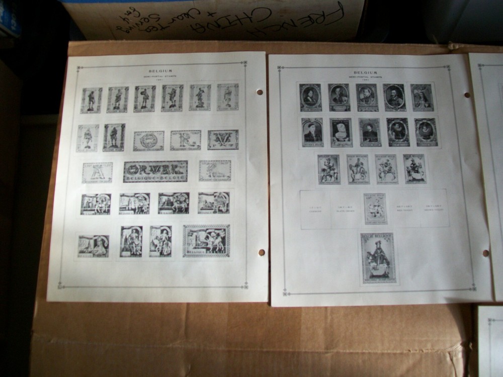 1944 - 1954 Belgium Stamp Sheets Lot 72