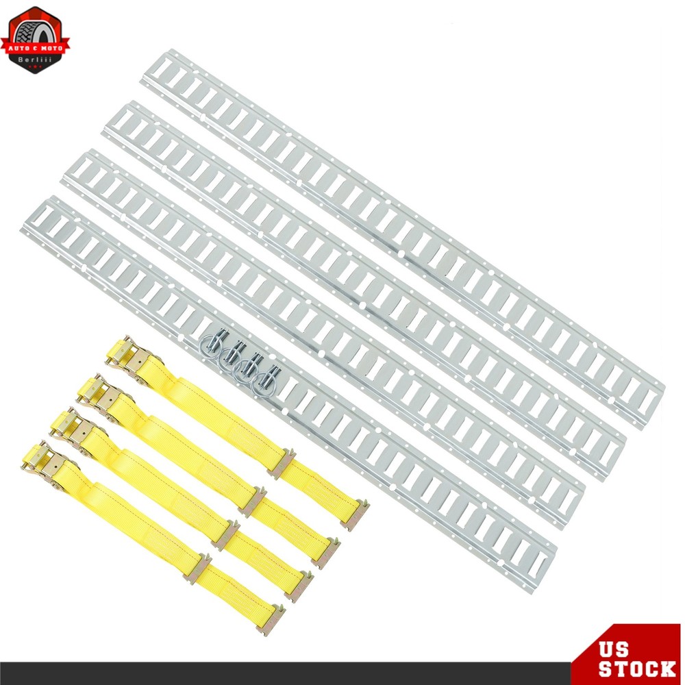 5' E Track Tie Down Enclosed Trailer 12 Pack Galvanized Secure Cargo Heavy Loads