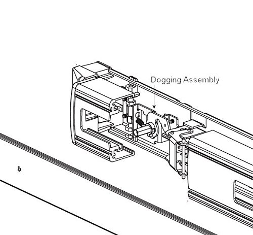 Falcon 1690/1790/2390 Exit Device Push Bar Dogging Hold Down Assembly Kit