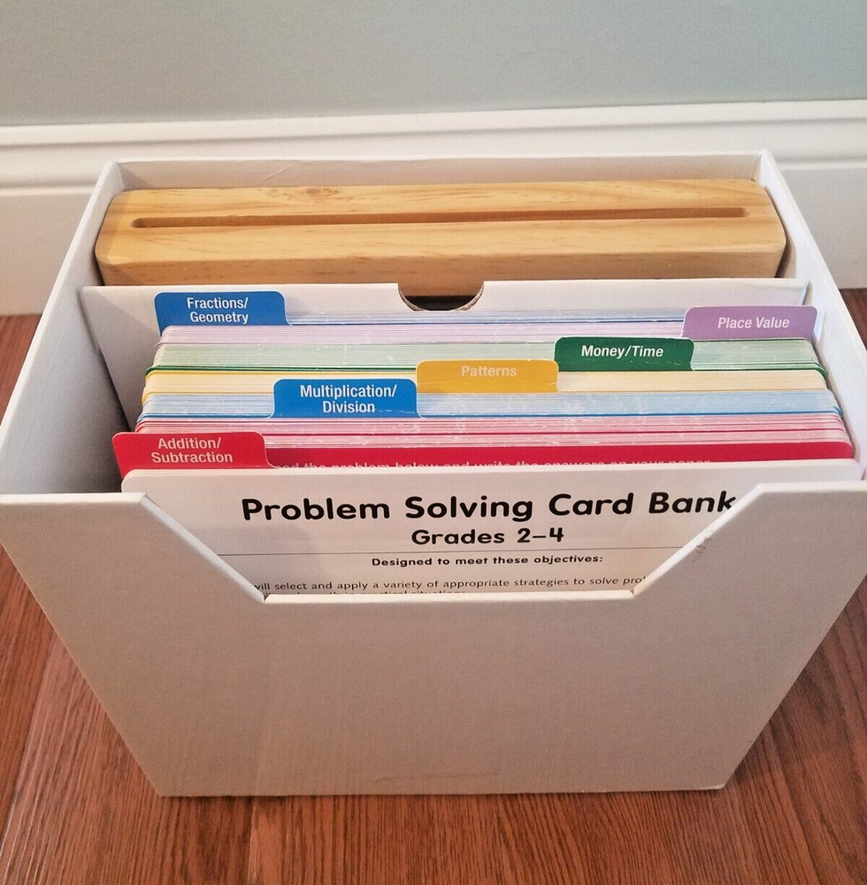 Problem Solving Card Bank by Lakeshore Grade 2-4