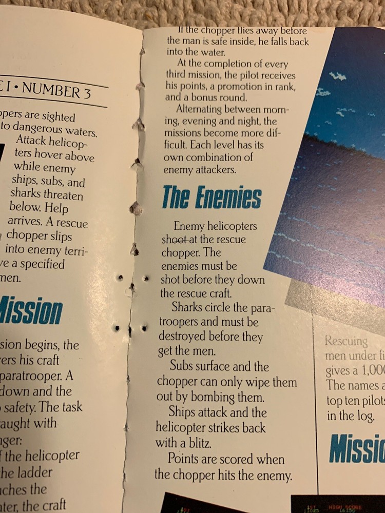 Rescue Stern arcade Video game AD FLYER
