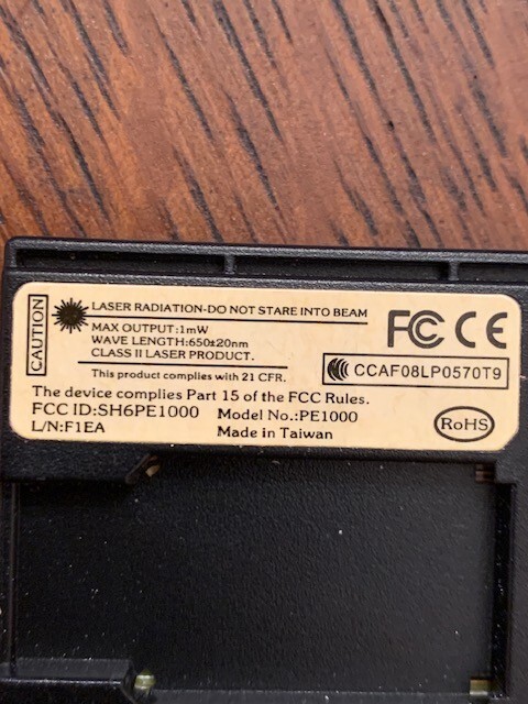 Honeywell Laser Pointer Presenter Model No. PE1000