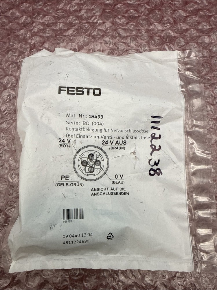 Festo NTSD-GD-9 Plug Socket 18493 NEW