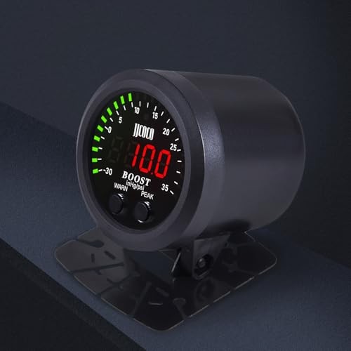 Universal Kit Includes Electronic Pressure Sensor Red Turbo Boost/Vacuum Gauge