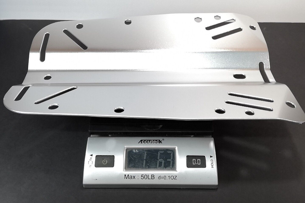 Aluminum Backplate Tech Scuba Dive Side Mount, Doubles, Single Tank Adapter BCD